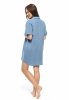 MijaCulture - Muslin maternity and breastfeeding nightdress Hazel M023 Blue